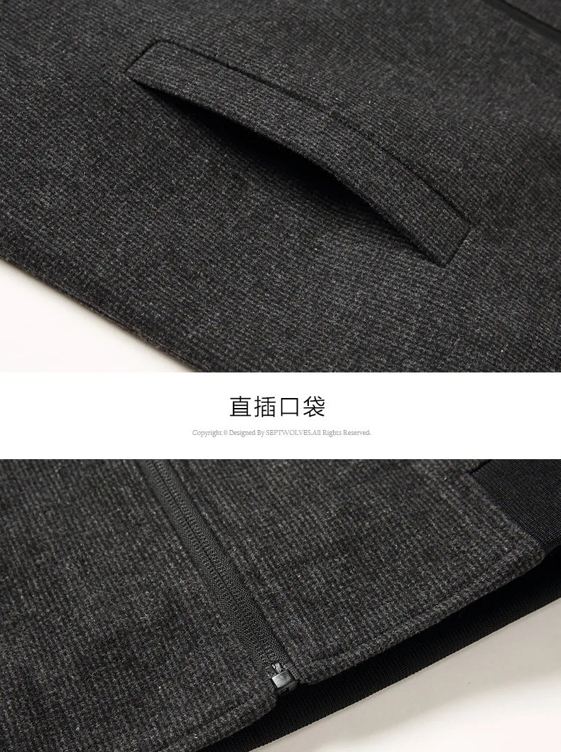 New Brand Casual Fashion Baseball Collar Autumn Winter Mens Coat 2025 Men Clothing Fashion Jacket Solid Classic Windbreaker