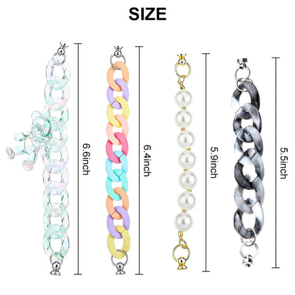 Mobile Phone Straps Phone Pendant Lanyard Decoration Phone Case Anti Lost Chain Beaded Secure for DIY Phone Case Accessory