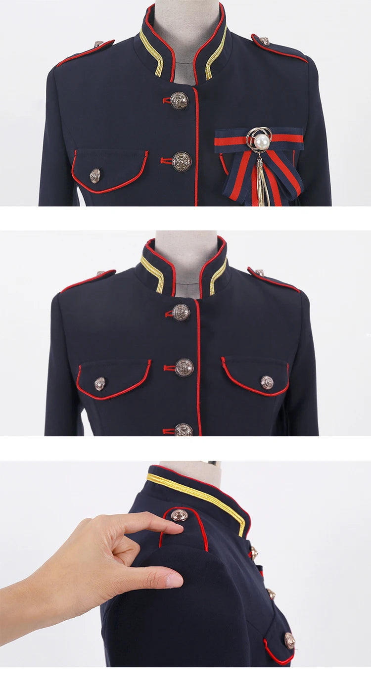 Korean Elegant Office Women Jacket Chic Temperament Formal Vintage Single Breasted Slim Coat Suit Outerwear Blazer Spring Autumn