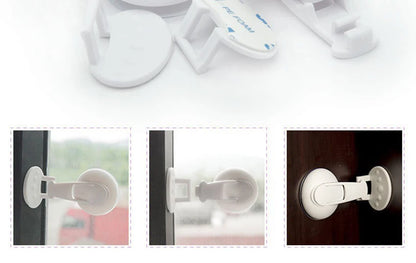 Sliding Door Lock Child Safety Baby Proof Sliding Window Lock with Strong Suction Cup for Glass Doors, Closets, Patio, Windows
