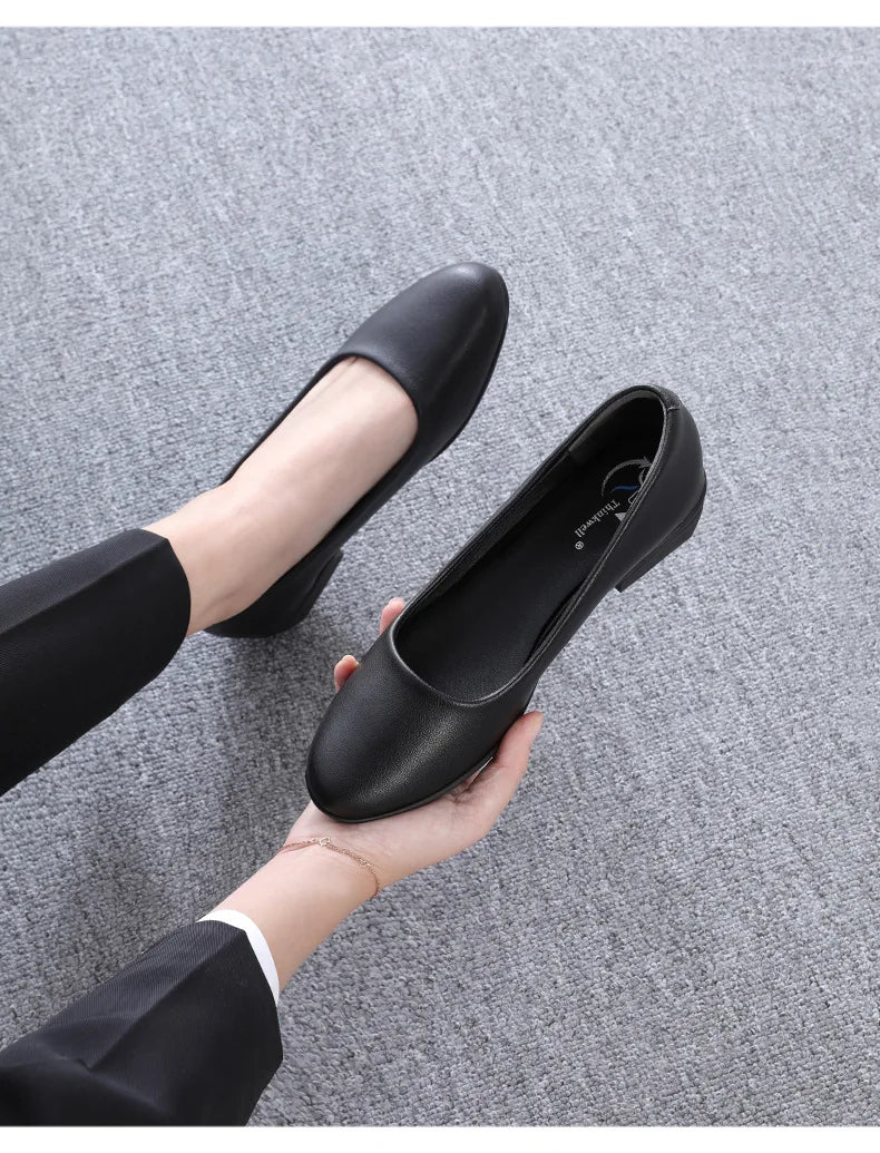 Top Quality Women Pumps Soft Leather Shoes Fashion Office Shoes Party Shoes Female Comfort Women Office Heels