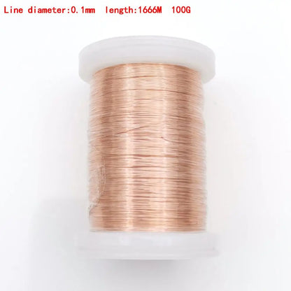 0.1mm 0.2mm 0.4mm 0.5mm 1mm 1.3mm Copper Wire Magnet Wire Enameled Copper Winding Wire Coil Copper Wire Winding Wire Weight 100g
