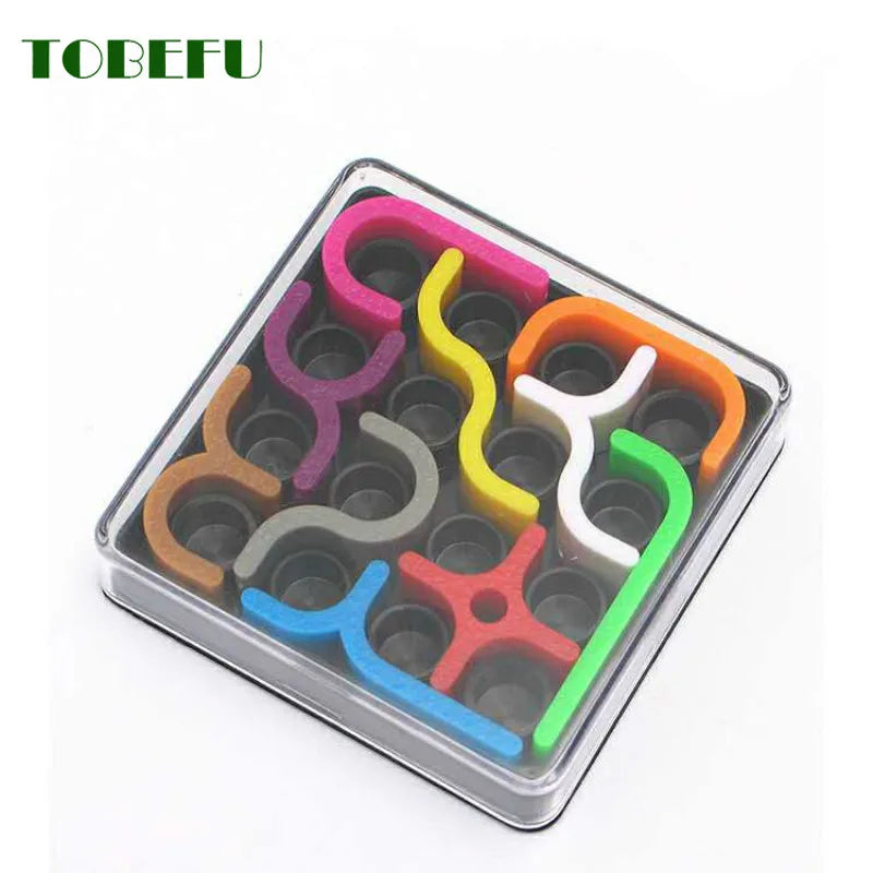 Creative 3D Intelligence Puzzle Crazy Curve Sudoku Puzzle Games Geometric Line Matrix Puzzle Toys For Children Learning Toy Gift