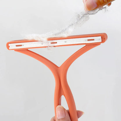 Double-Side Lint Remover Portable Pet Hair Remover Brush Manual Fluff Remover Clothes Fuzz Fabric Shaver Carpet Clothes Brush