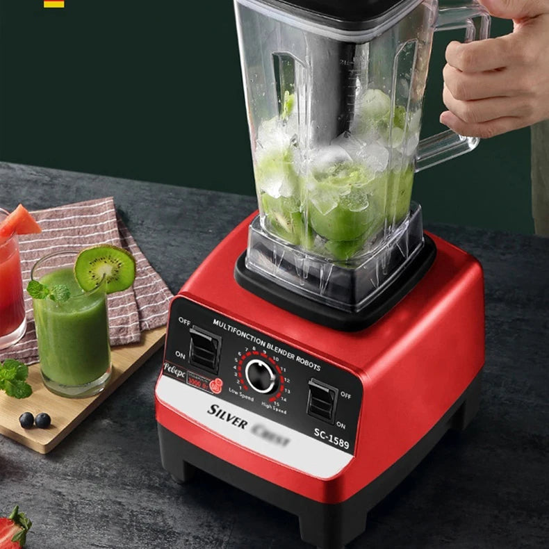THANKSHARE 3000W Heavy Duty Commercial Grade Blender 6 Blades Mixer Juicer Fruit Food Processor Ice Smoothies BPA Free 2L Jar