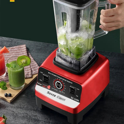 THANKSHARE 3000W Heavy Duty Commercial Grade Blender 6 Blades Mixer Juicer Fruit Food Processor Ice Smoothies BPA Free 2L Jar