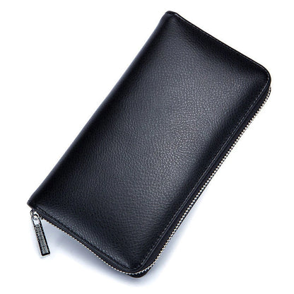 Women RFID Blocking Wallet Genuine Leather Anti Theft 36 Card Holders Women Wallets With Phone Case Clutch Bags Coin Purse Girl