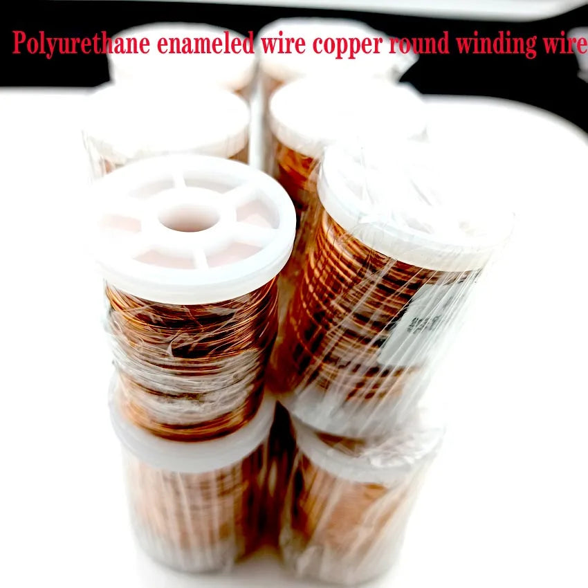 0.1mm 0.2mm 0.4mm 0.5mm 1mm 1.3mm Copper Wire Magnet Wire Enameled Copper Winding Wire Coil Copper Wire Winding Wire Weight 100g
