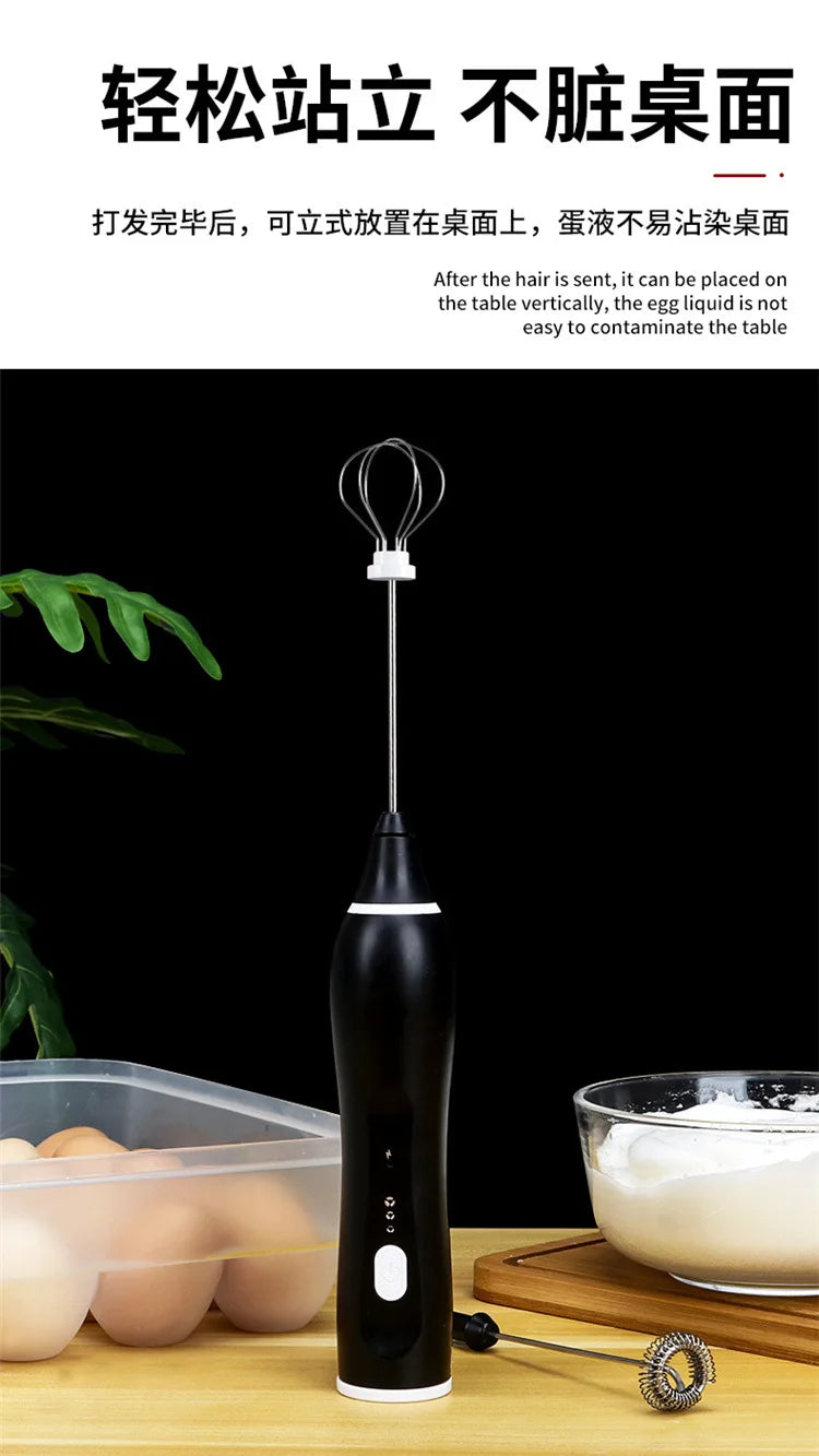 New hand-held electric egg beater milk beater automatic coffee blender milk bubbler electric blender whisk  kitchen tools