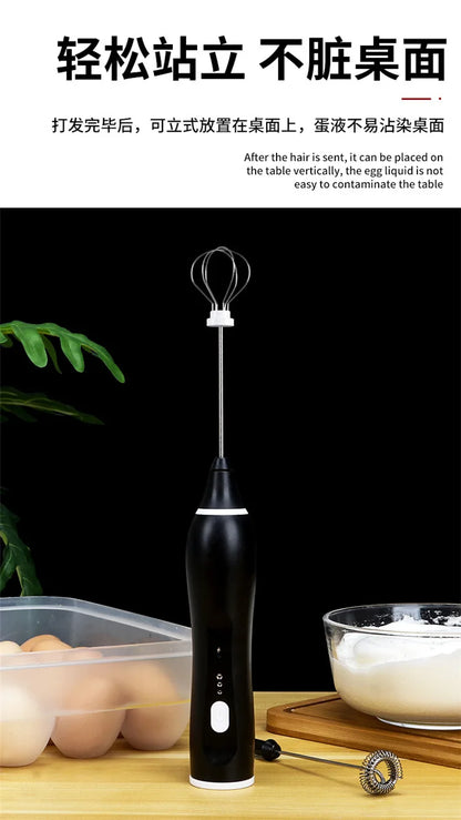 New hand-held electric egg beater milk beater automatic coffee blender milk bubbler electric blender whisk  kitchen tools