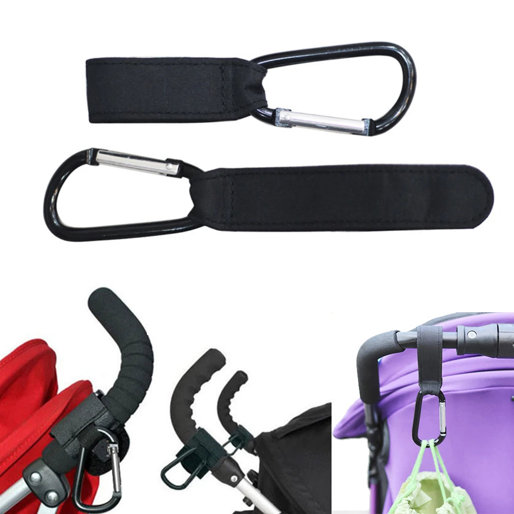 2pcs Baby Stroller Hook Shopping Pram Bag Hook Prop Hanger Stroller Shopping Bag Clip Stroller Accessories 35kg Magic Stick Hook
