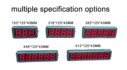 LED Digital Large Screen Electrostatic Induction Counter Infrared Automatic Production Line Pipeline Counting Electronic Counter