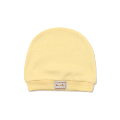 Baby Hat for Newborn Solid Color Cap Kids Bunny Hats Children Soft Cotton Breathable Sweat-Absorbent Boys Girls Baby Stuff