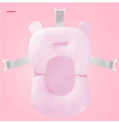 Baby Shower Bath Tub Pad Non-Slip Bathtub Mat Newborn Safety Security Bath Support Cushion Animal Soft Pillow Care Accessories