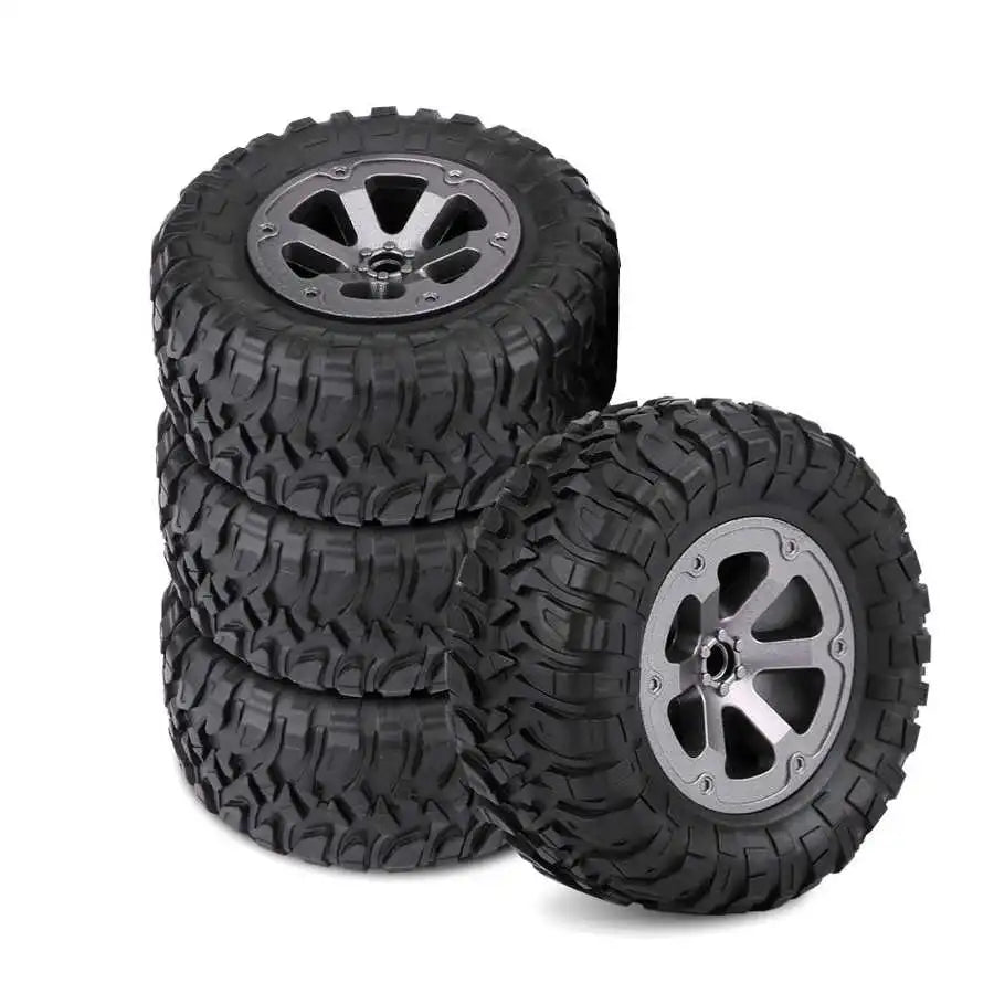 4Pcs 1:16 Crawler Tires Rubber Anti-skid Tyres RC Accessory Remote Control Militaty Car Part