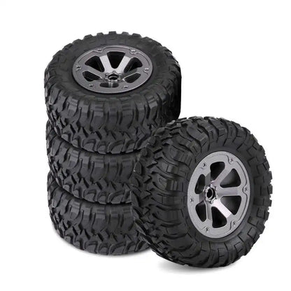 4Pcs 1:16 Crawler Tires Rubber Anti-skid Tyres RC Accessory Remote Control Militaty Car Part