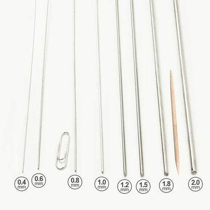 20PCS 50CM Stainless Steel Spring Wire Hard Wire Full Hard Wire Straight Wire 0.2-3MM Spring Steel Wire