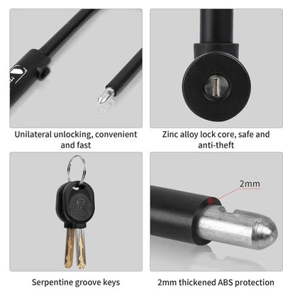 WEST BIKING Bicycle U Lock Anti-theft MTB Road Mountain Bike Lock Bicycle Accessories U-Locks Cycling Steel Security Bike Locks