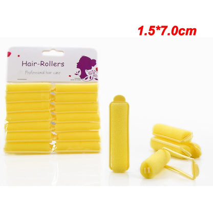 2 Packs 20mm Sponge Hair Rollers Foam Curlers with Buckle Soft Pillar Locking Closure Curling Cute Roller Wave Formers Hair 1544
