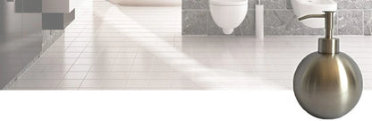 Stainless Steel Round Empty Lotion Soap Dispenser Bottle, 500ml Soap Dispenser Great for Essential Oils, Lotions, Liquid Soaps