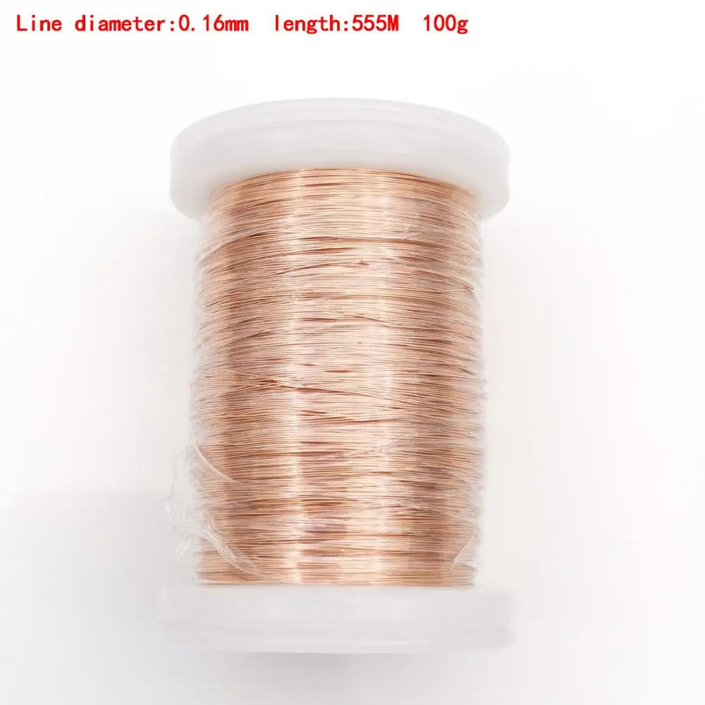 0.13mm 0.25mm 0.51mm 1mm 1.25mm copper wire Magnet Wire Enameled Copper Winding wire Coil Copper Wire Winding wire Weight 100g