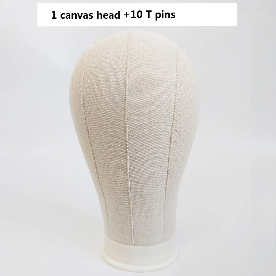 Canvas Block Head Training Mannequin wig Head Display Styling Mannequin Manikin Head Wig Stand wig head Stand