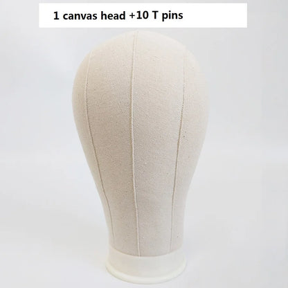 Canvas Block Head Training Mannequin wig Head Display Styling Mannequin Manikin Head Wig Stand wig head Stand