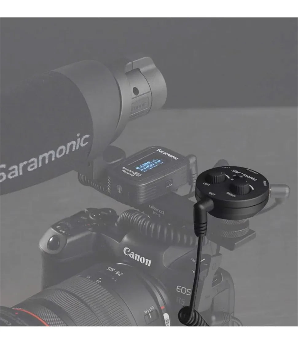 Saramonic AX1 Microphone Audio Adapter Mixer for DSLR Mirrorless Video Cameras Smartphones Recorders Laptops Youtube Streaming