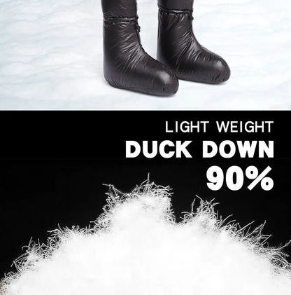 Camping Down Socks Down Booties Sleeping Bag Socks Down Boots Camping Sleeping Boots  Kamperbox Sleeping Bag Down Booty
