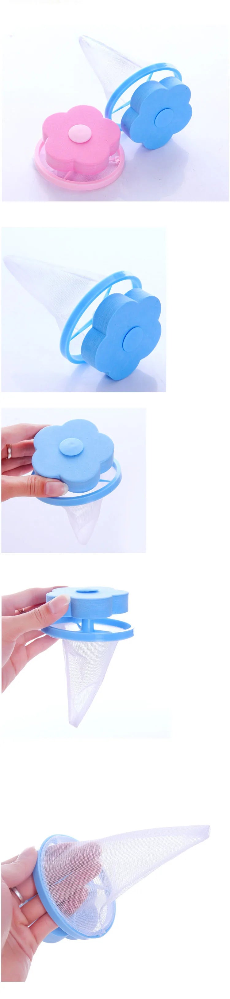 Washing Machine Hair Lint Filter Floating Pet Fur Lint Hair Removal Catcher Reusable Mesh Dirty Collection Pouch Cleaning Balls