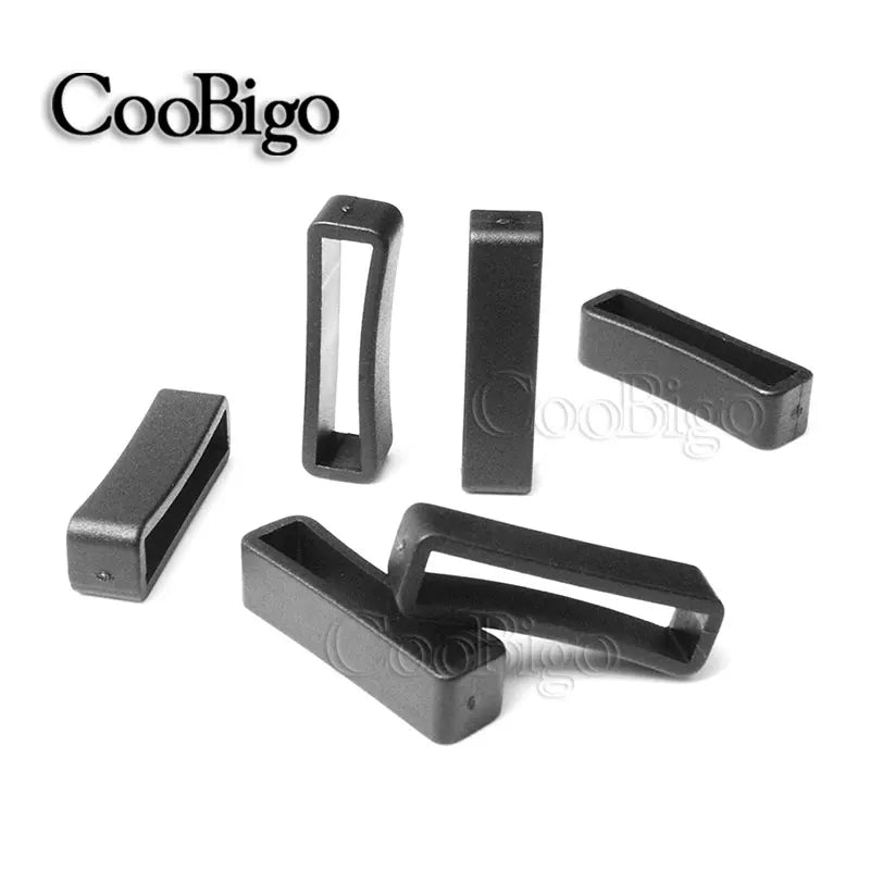 10pcs/pack Plastic Belt Loop Keeper Square Loop Buckles Belt Harness Backpack Straps