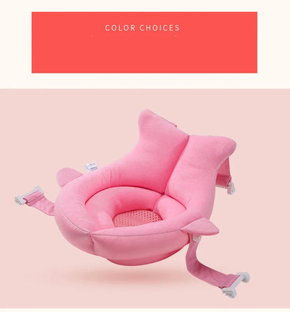 Baby Shower Bath Tub Pad Non-Slip Bathtub Mat Newborn Safety Security Bath Support Cushion Animal Soft Pillow Care Accessories