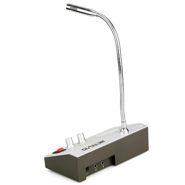 Retevis RT-9908 Dual Way Window Intercom System Bank Counter Interphone Two Way Intercom Intercom bank pharmacy Table Microphone