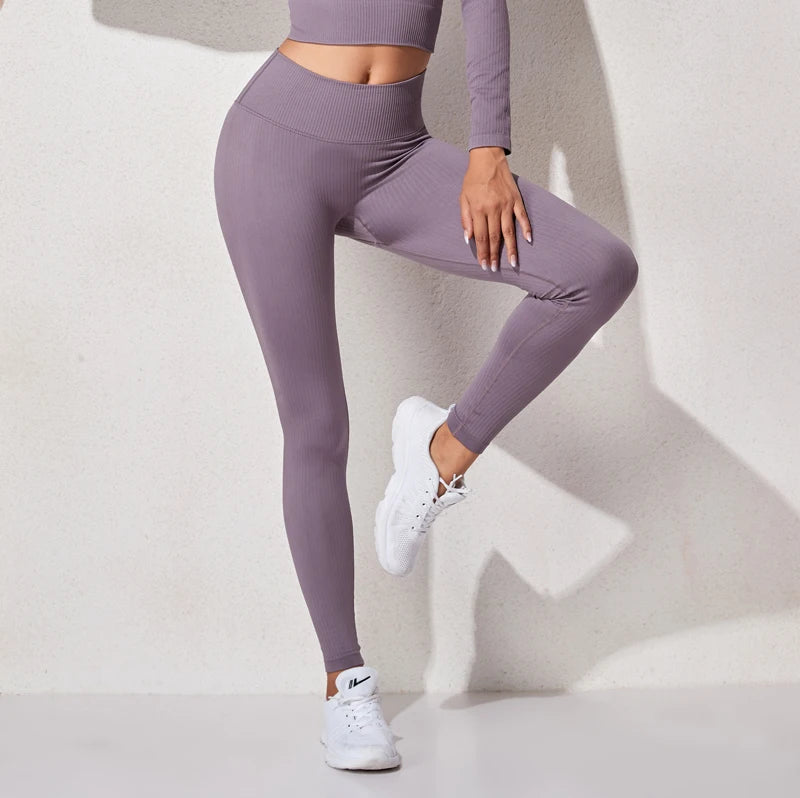 New Yoga Pants Sports Clothing Seamless Legging Solid High Waist Full Length Workout Leggings for Fittness Yoga Leggings