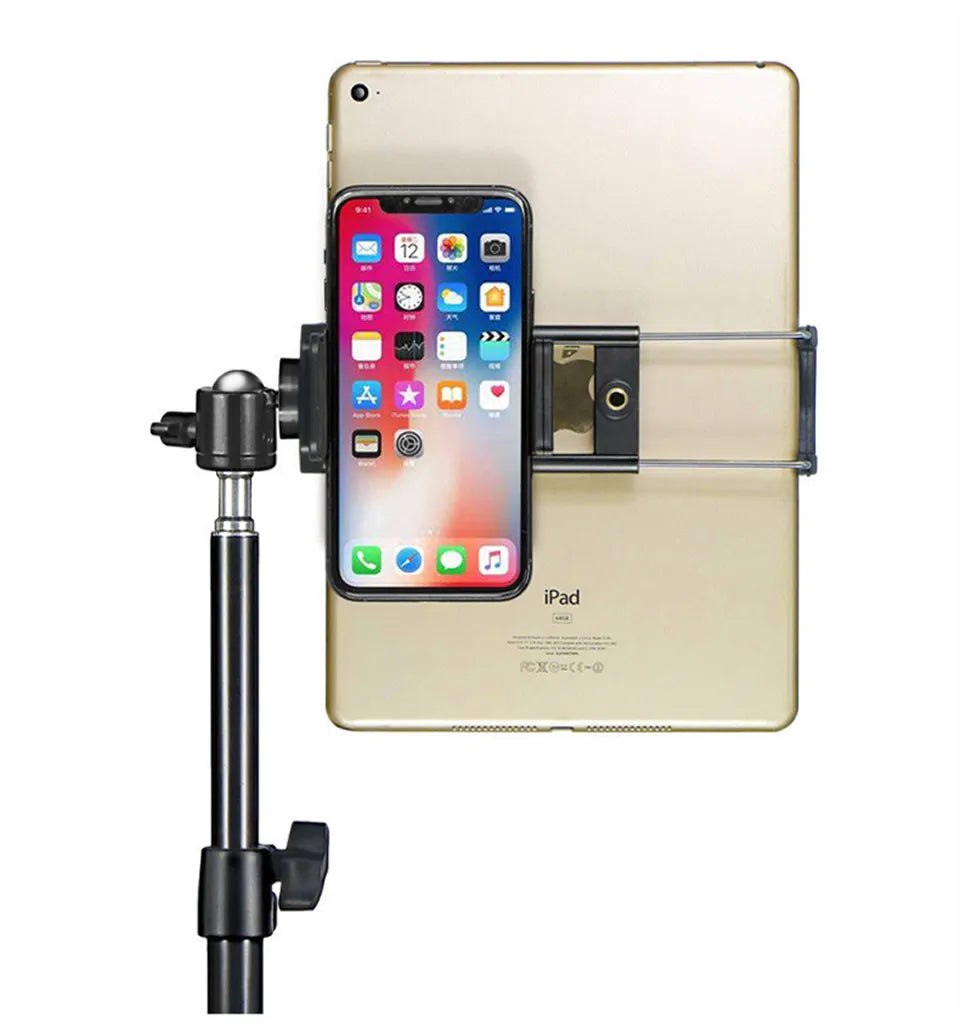 150/200cm Tripod for Tablet and Phone Aluminum Tripode Tablet Floor Ipad Tripod Stand with Smartphone & Tablet Holder Mount