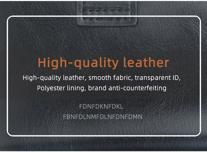 RFID Blocking Protection Men ID Credit Card Holder Wallet Leather Metal Aluminum Business Bank Card Case CreditCard Cardholder