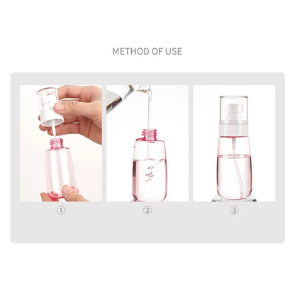 30ml 60ml 100ml UPG Fine Mist Spray Bottle Plastic Bottl Lotion Pump Travel Perfume Water Bottles Refill