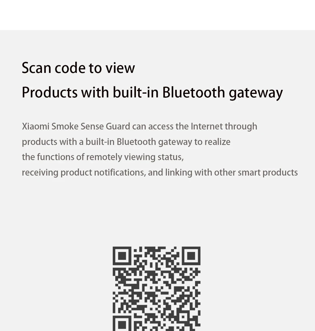 Xiaomi Smoke Detector Honeywell Sensor Fire Alarm Audible&Visual Alarm Work With Bluetooth-compatible Gateway Smart Remote APP