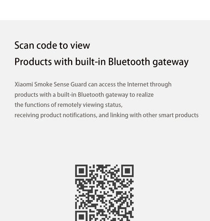 Xiaomi Smoke Detector Honeywell Sensor Fire Alarm Audible&Visual Alarm Work With Bluetooth-compatible Gateway Smart Remote APP