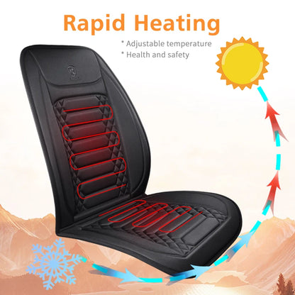 12-24v Heated Car Seat Cover 30' Fast Car Seat Heater Cloth/Flannel Heated Cars Seat Protector 25W Seat Heating Cover Car Seat