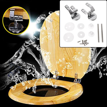 Alloy Toilet for Seat Hinges Mountings Set Chrome with Screws For Toilet Accessories P15F