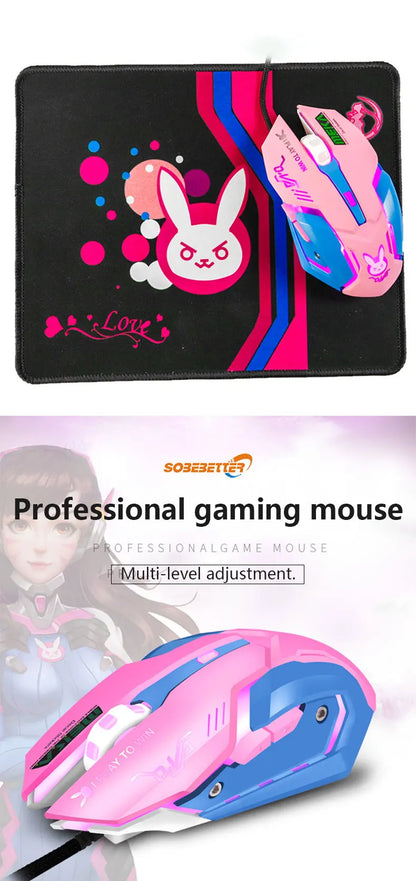 New 2022 Silent Wired Computer Mouse LED Backlight Ergonomic PC Notebook Computer Mouse Variety Optional Computer Accessories