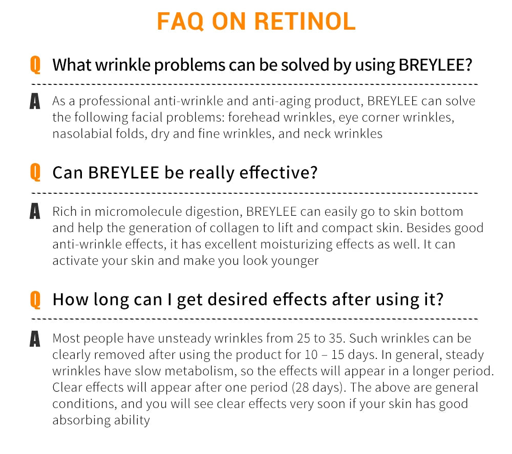 3PCS BREYLEE Retinol  Serum 17ML