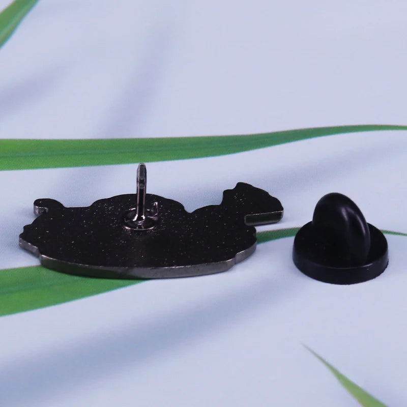 Vegan Enamel Pin Hamburger Broccoli Carrot Pussy Vegetarian Vegetables Badge Cartoon Brooch