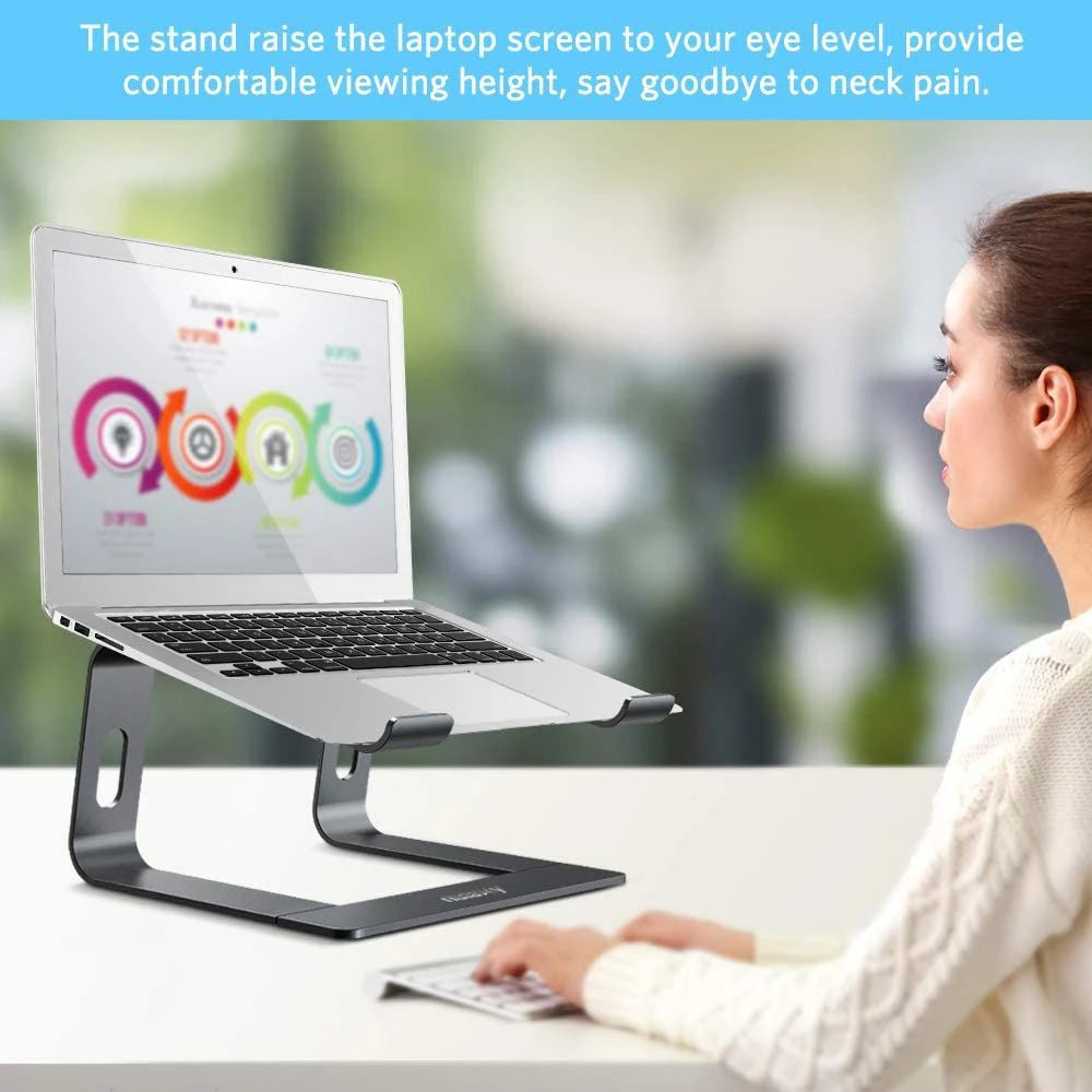 Laptop Stand Ergonomic Aluminum Laptop Mount Computer Stand Detachable Laptop Riser Notebook Holder Stand Computer Accessories