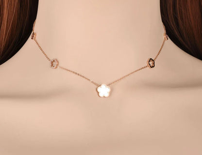 Trendy Stainless Steel White Shell Plum Flower Bohemia Party Earrings For Women Original Design Jewelry kolczyki