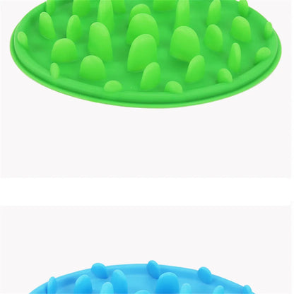 Silicone Pet Bowl Dog Cat Slow Eating Feeding Food Bowls Portable Puppy Feeder Puzzle Bowls Dishes Anti Choke Food Container