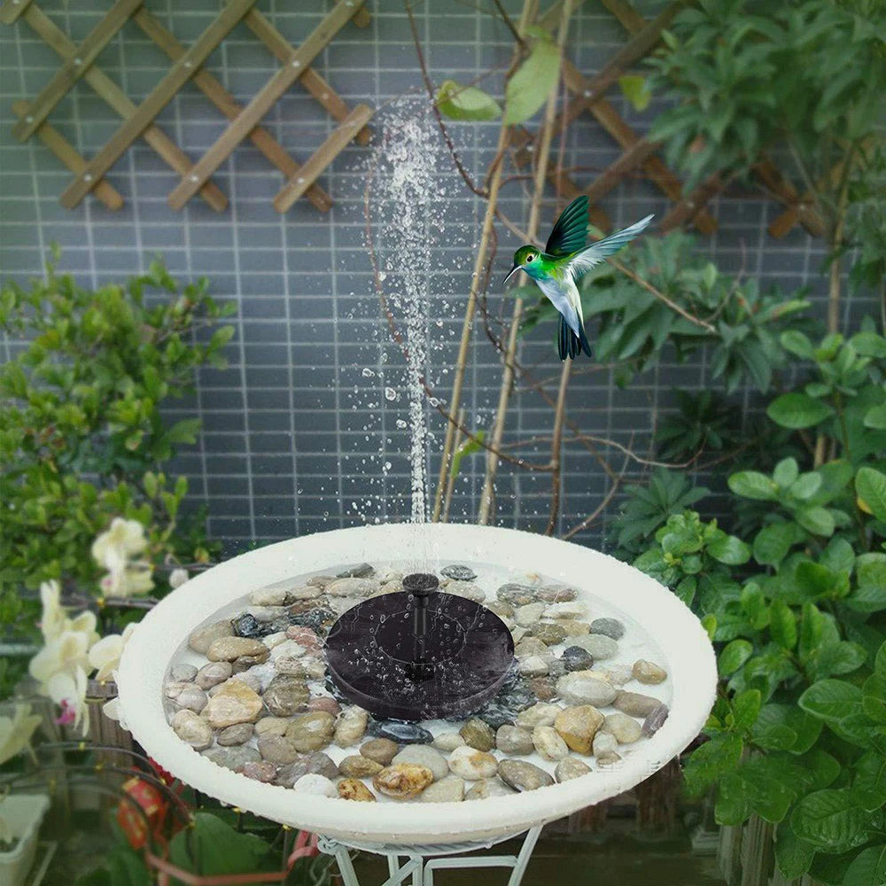 Waterfall Fountain Mini Solar Water Fountain Pool Pond Garden Decoration Outdoor Bird Bath Solar Powered Fountain Floating Water