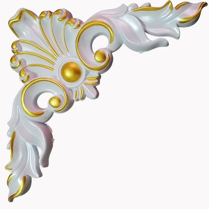 European corner carving ceiling ceiling corridor back wall decorative decals lamp pool accessories non-wood carving