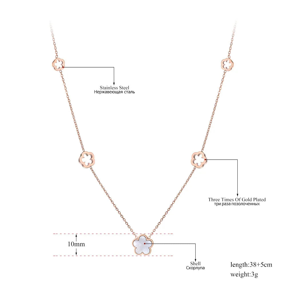 Trendy Stainless Steel White Shell Plum Flower Bohemia Party Earrings For Women Original Design Jewelry kolczyki